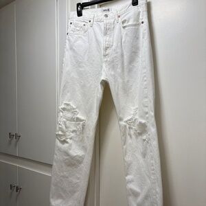 Agolde destroyed white jeans - size 28